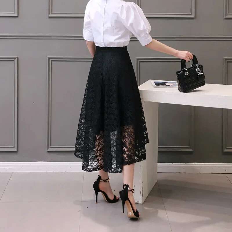 Woman Skirt Patchwork A Line High Waist Skirts for Women Modest Luxury Elegant Clothing Trend 2025 Sales Korean Fashion V Summer