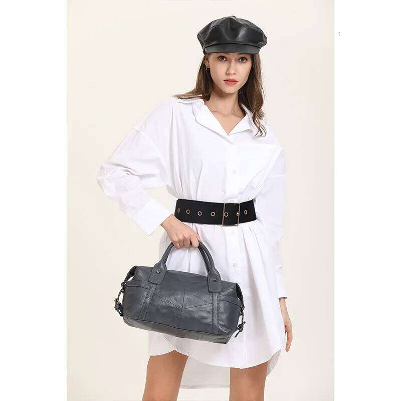 New Genuine Leather Handbags For Women 2025 Fashion High Capacity Shoulder Female Crossbody Designer Purse Tote Hand Bag