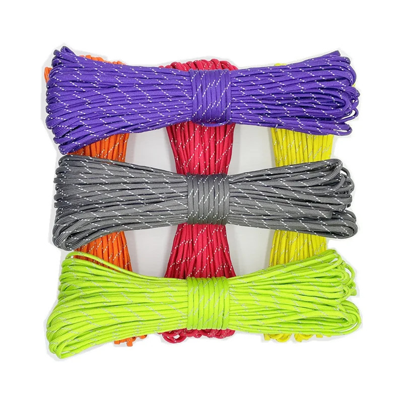 31 Meters Dia4mm 7 stand Cores Paracord for Survival Parachute Cord Lanyard Camping Climbing Rope Hiking Clothesline 250611