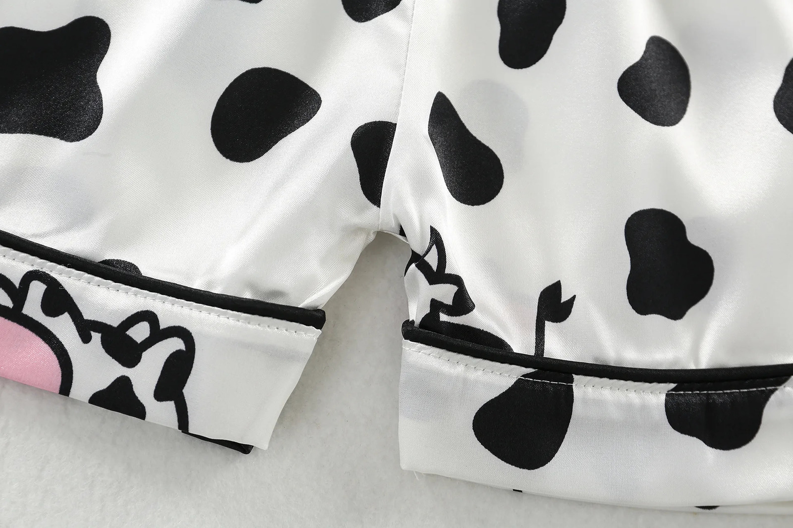 Children Summer Baby Boys Girls Short Sleeve Satin Bear T-shirts Pants Home Pajama 2Pcs/Sets Toddler Kids Sleepwear Clothes 250617
