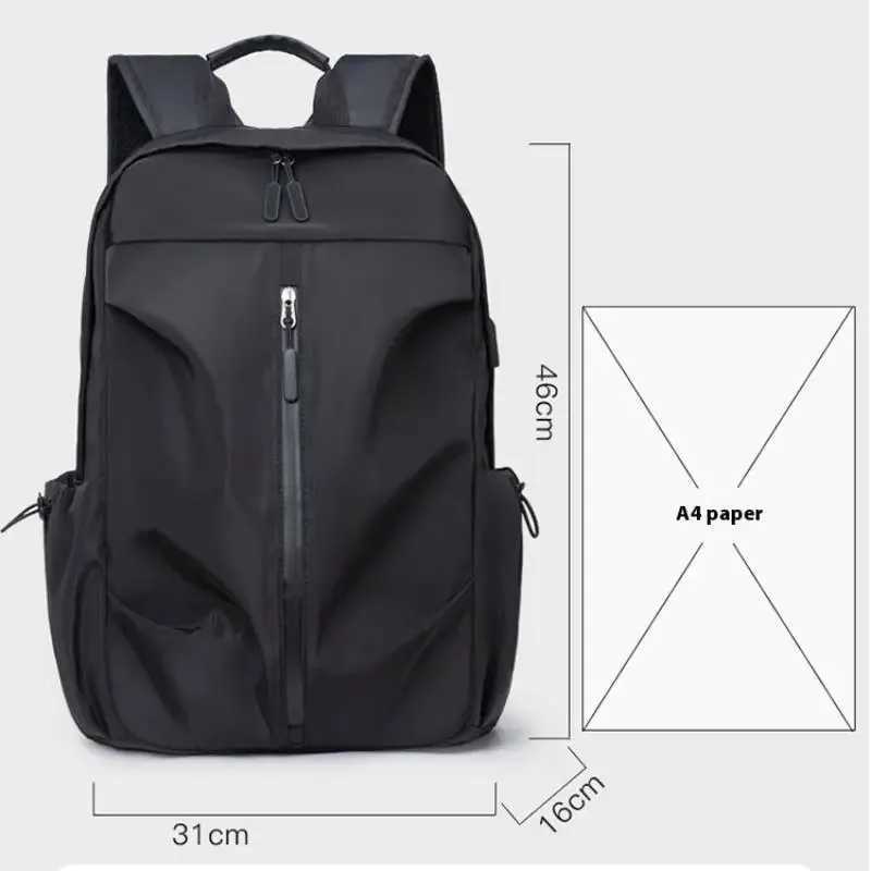 Trendy College Student Laptop Backpack Fashion Travel Bag Large Capacity Backpack Casual Backpack Men Women Z250617