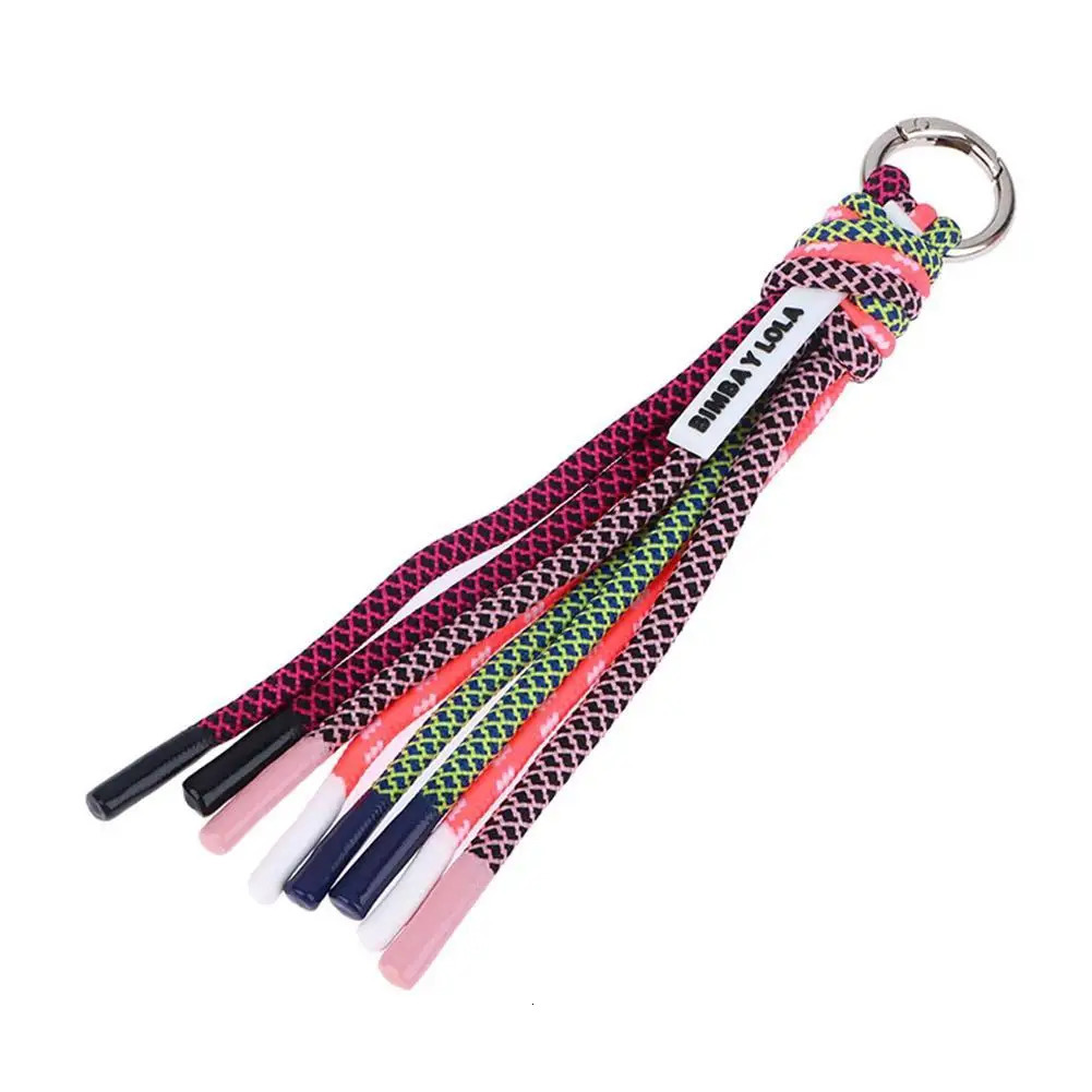 Colorful High-quality Hardware Anti-theft Keychain Key-chain Woman Bag Keychains for Womens Bags Decorative Pendant Tassel 250616