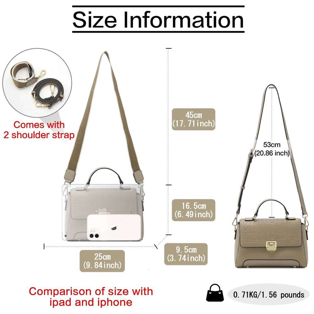 FOXER Genuine Leather Shoulder Crossbody Bag Lady Classic Handbag Gift For Wife, Lover, Grilfriend