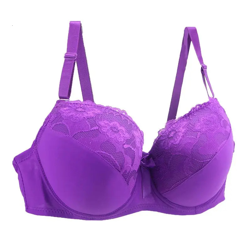 BCDE Cup Bras Sexy Lace Massage Ladies Push Up Brassiere Floral Female lingerie Underwire Women Underwear 250617