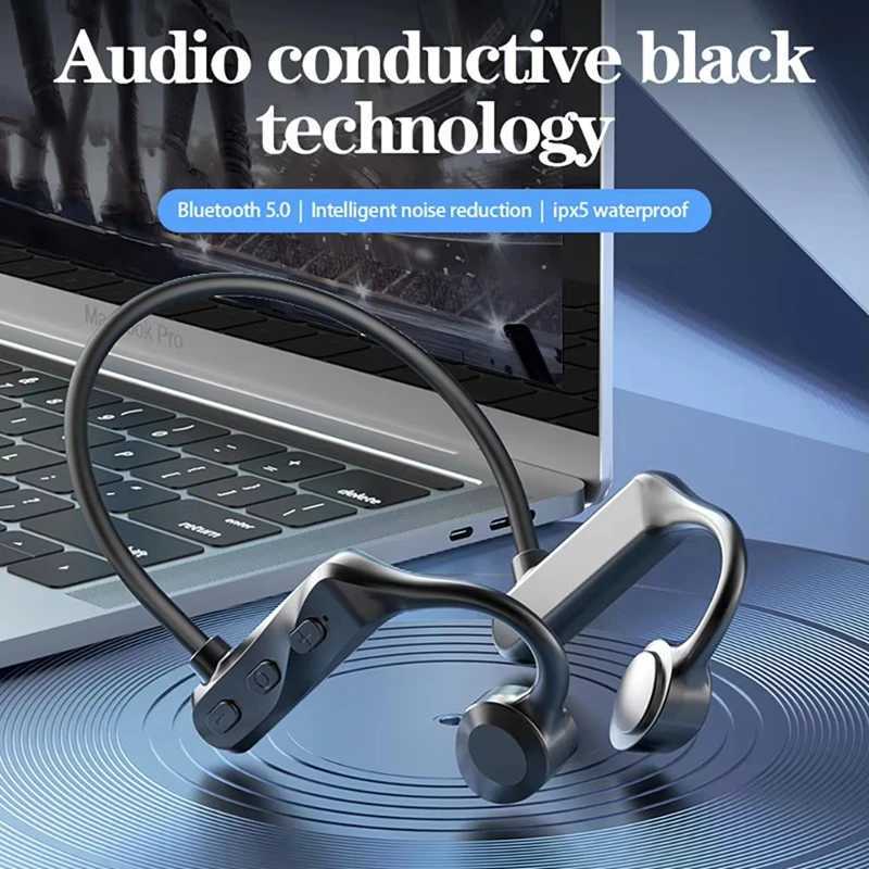 New Arrival Bone Conduction Earphones IPX8 Waterproof HiFi Headset Suitable For Swimming BT 5.4 Wireless Sport Headphones MP3 NEW O250617
