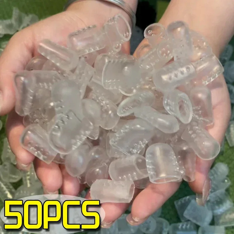 50PCS Transparent Breathable Toe Covers Silicone Prevents Blisters Toes Tube Elasticity Anti-Friction Foot Care Toes Protectors 250613