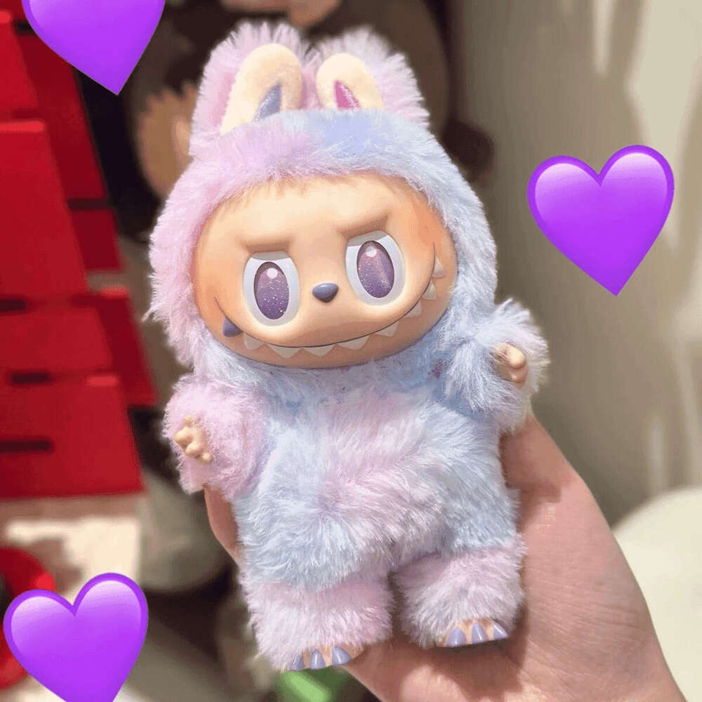 Guochao Play LABUBU Front High Energy Labubu Third aron 3rd Generation Vinyl Plush Doll