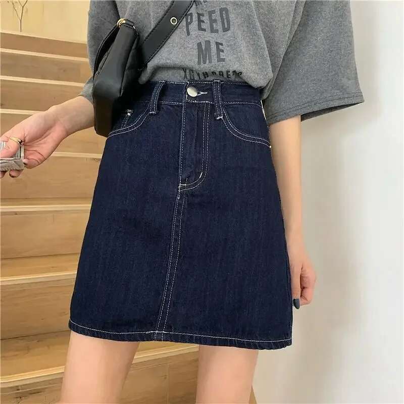 Sexy Short Woman Denim Skirt Vintage Y2k Clothing Sales High Quality Streetwear Aesthetic Trend 2025 Jeans Skirts for Women