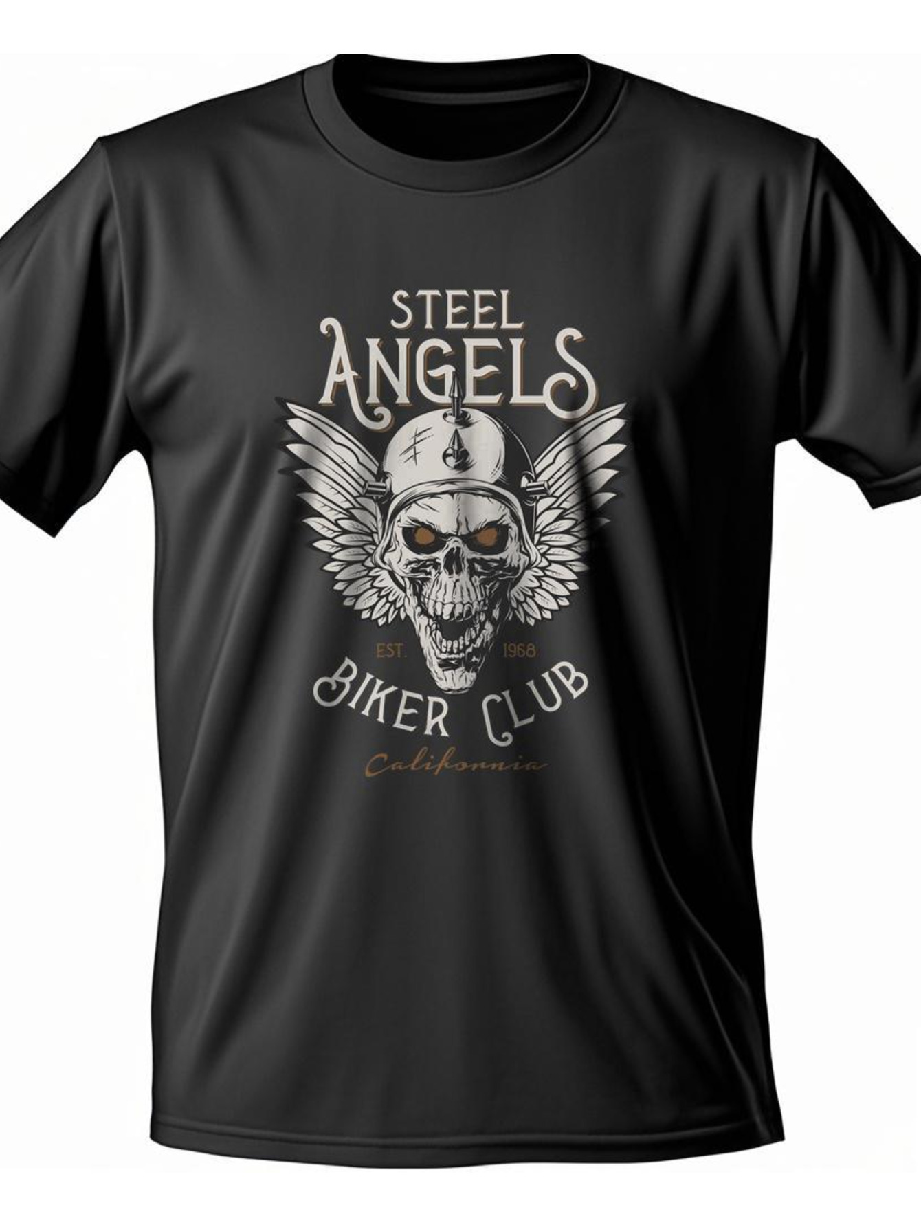 Dongdumaoyi Cotton Black Round Collar Short Sleeve T Shirts 180G Men S-3Xl Text White Adult Skull 6e8b