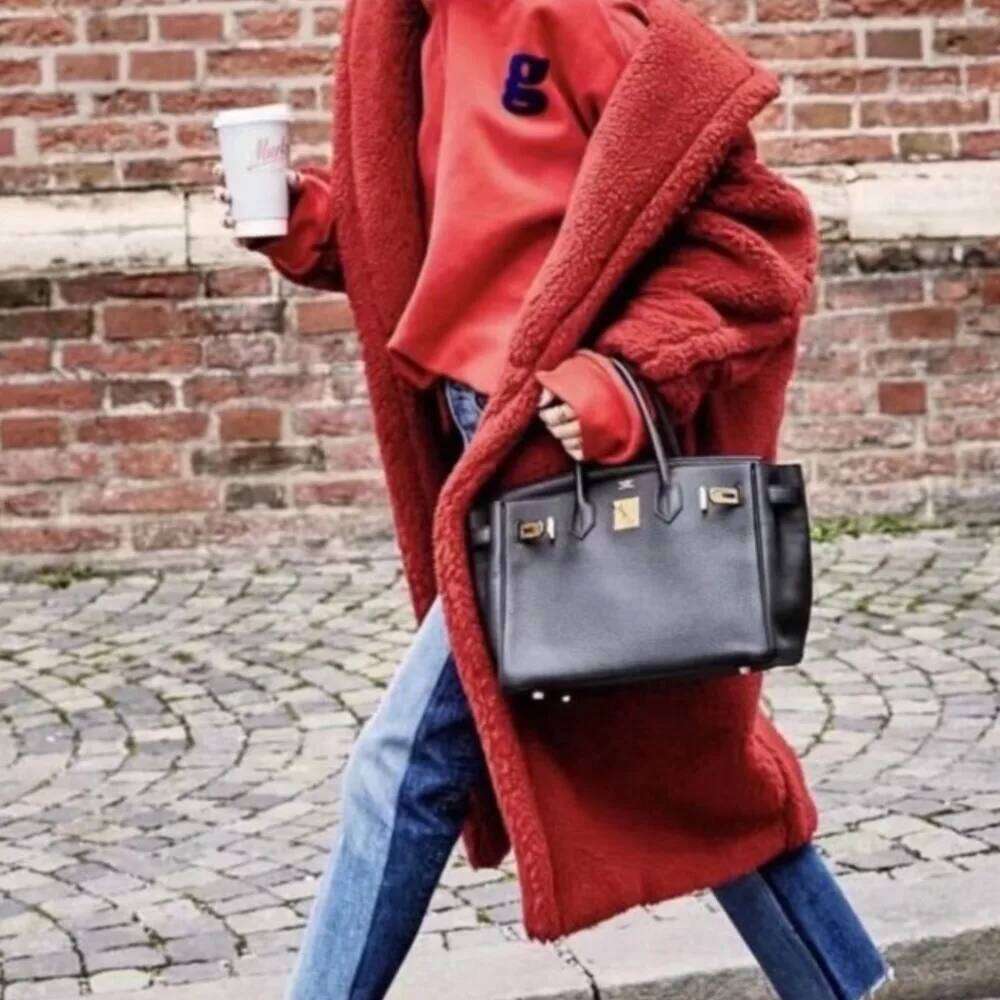 11 Candy colors Winter Lapel Hairy Shaggy Faux Fur Long Teddy Coat Woman Shearling Fluffy X-Long Jacket Keep Warm Outerwear