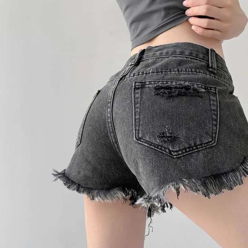 With Waist Pocket Womens Denim Shorts Baggy Loose Female Short Jeans Pants Streetwear Designer Korean Style Stretchy Outdoor XL