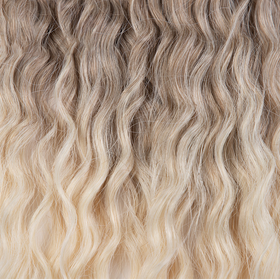Rebecca Fashion Soft Water Wave Braids 22 Inch Ombre Blonde Extensions For Women Crochet Hair Extension