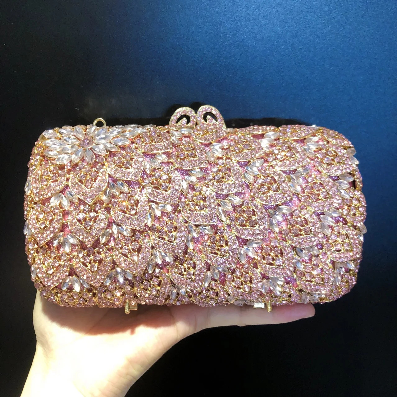 Women Crystal GreenGoldSilver Evening Bags Party Cocktail Formal Dinner Ladies Diamond Clutch Purse Wedding Handbags 250614