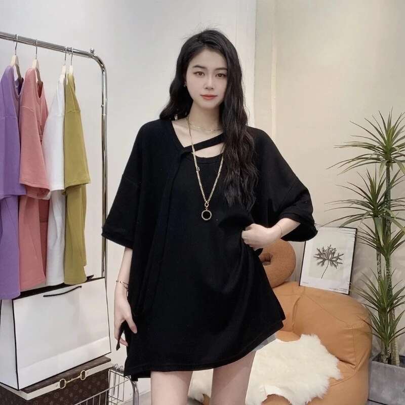 Plain Female Top Short Sleeve Womens T-shirt Clearance Youthful Clothes Y2k Tee Emo Korean Clothing Elegant 90s Vintage Fashion