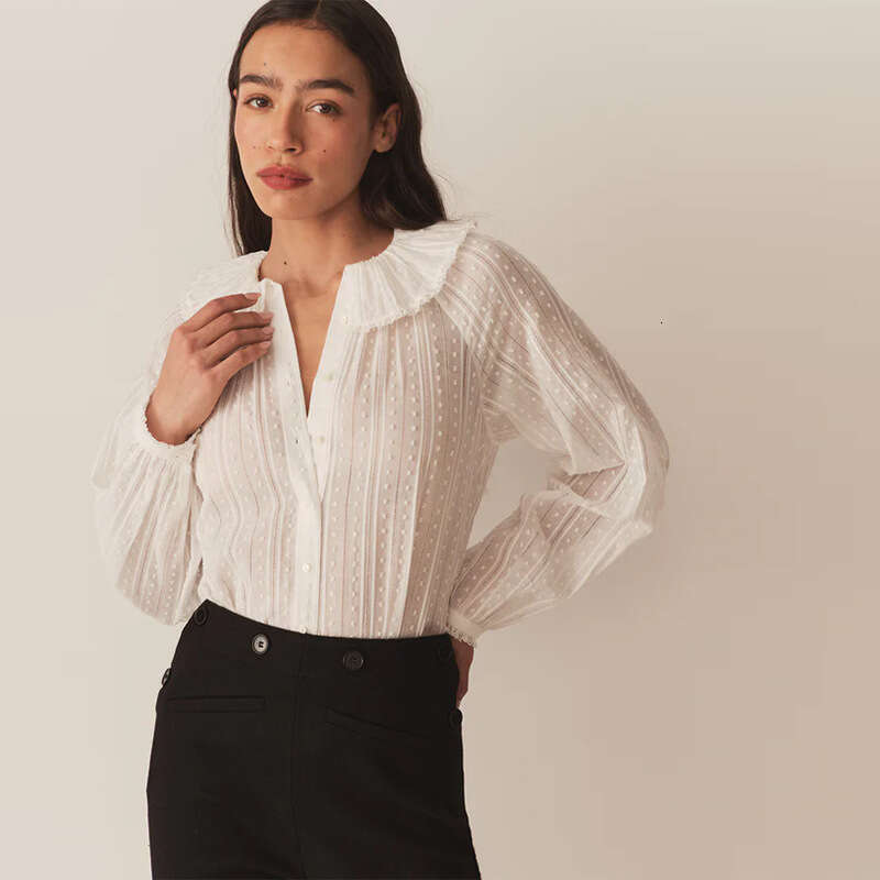 Dresses for Woman Elegant Robe Black Dress Summer Dress 899 Spring Summer New 2025 White Turn-down Doll Collar Pure Cotton Loose Shirt French Elegant 