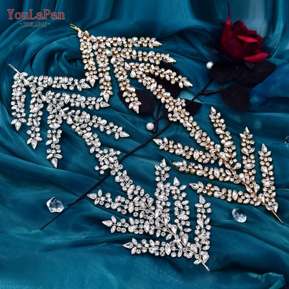 YouLaPan Rhinestone Bride Headband Woman Headpiece Wedding Hair Accessories Pageant Headdresse Wedding Tiara HP425 250603