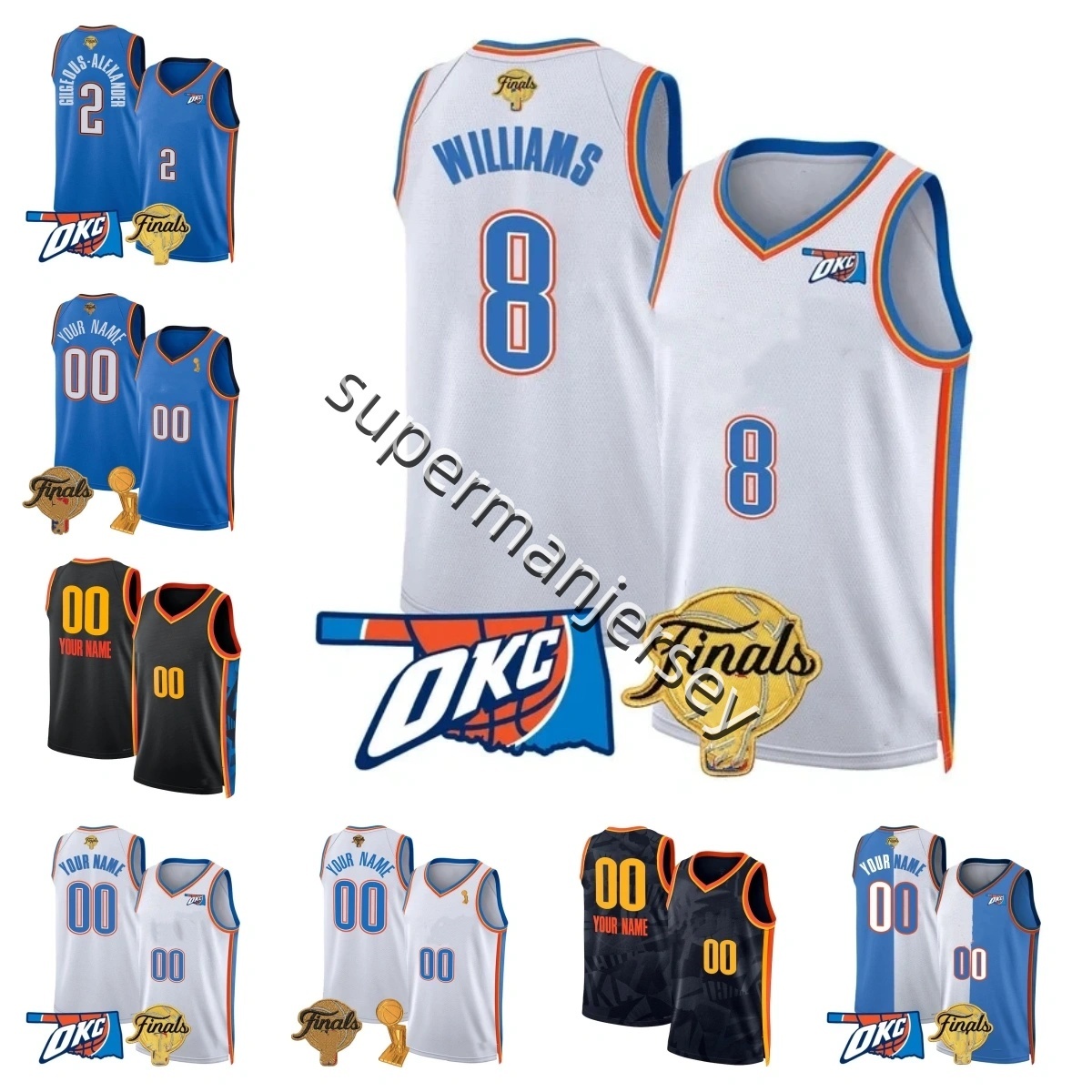 OKC Basketball Jerseys Thunde Shai Gilgeous Alexande Jalen Williams Isaiah Hartenstein Chet Holmgren Luguentz Dort Aaron Wiggins Russell Westbrook Cit 2025 Men
