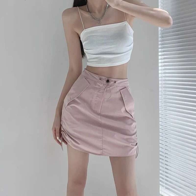 Skirts for Women High Waist Midi A Line Woman Skirt Summer Vintage Y2k Premium Streetwear Casual Luxury Elegant Korean Style V
