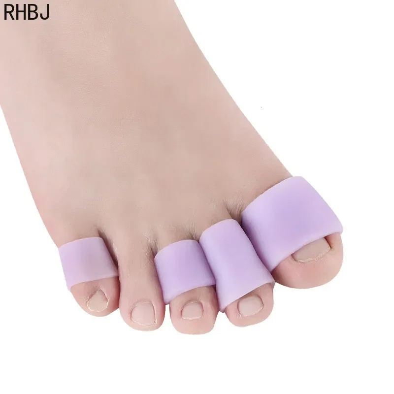 2Pcs Silicone Finger Toe Protector Chicken Eye Toe Cover Thumb Overlap Pain Relief Sleeve Cover Toe Separators Foot Care Tools 250613
