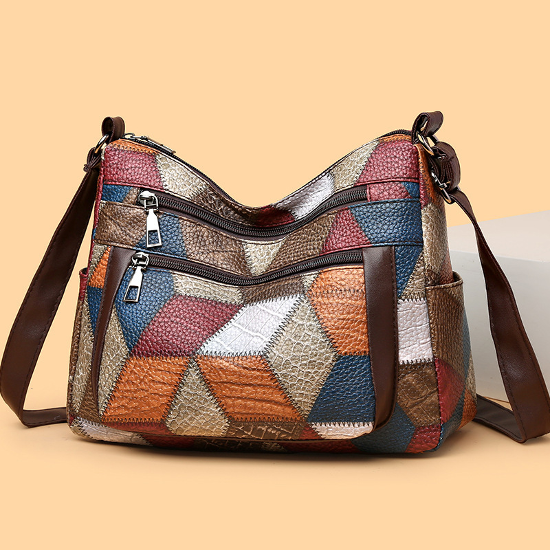 Free Shipping 2025 New Designer Bag Retro Women's Soft Leather Patch Large Capacity Single Shoulder Handbag Simple Casual High-quality Shopping B