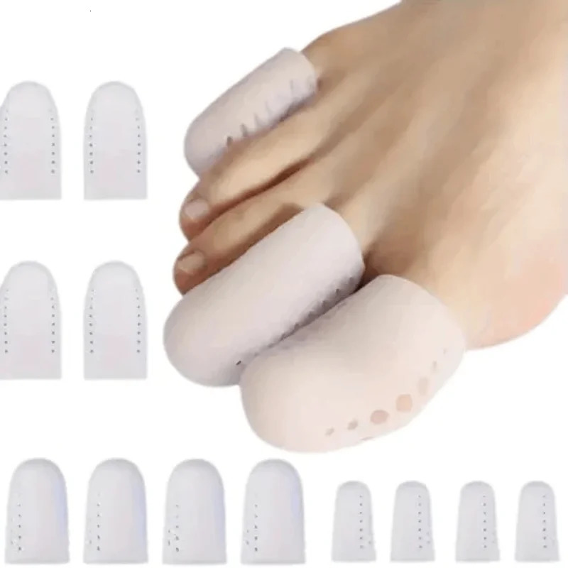 2Pcs=1Pair Silicone Toe Caps Anti-Friction Breathable Prevents Blisters Toe Caps Cover Protectors Foot Care Toe Protector 250613