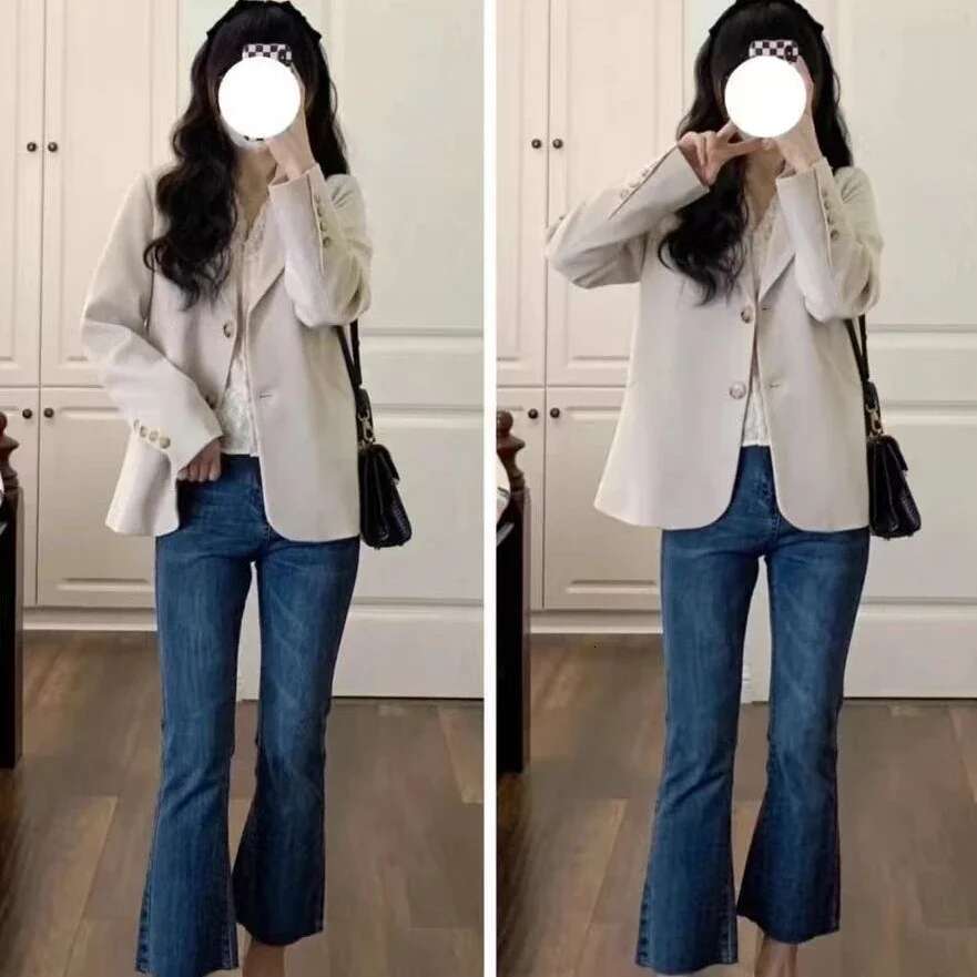 Solid Long Sleeve Jacket Korean Style Outerwears Youthful Clothes Casual Blazer Woman Chic and Elegant Sale Fall Coats for Women