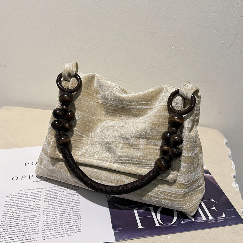 Top brand high-quality new free designer bag cross-border hot selling handbag fashionable multifunctional handheld bead armpit shoulder bag new free d