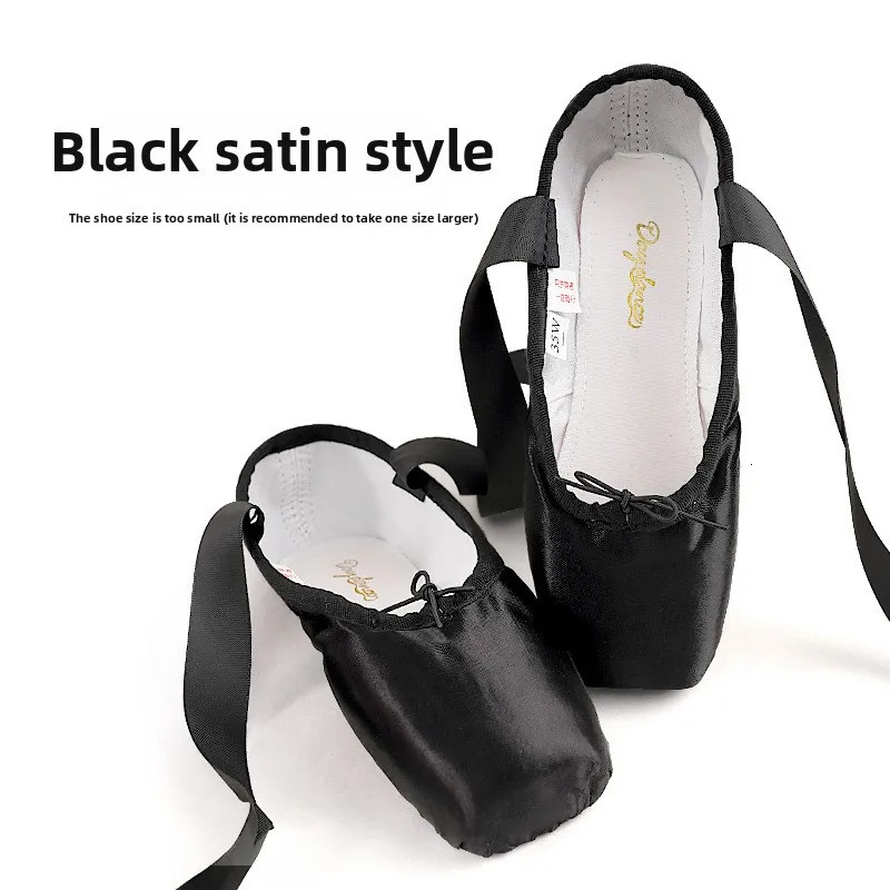 Ballet Shoes Girls Pointe Practice Shoes Dance Shoes Satin LACES Girls Flat Ballet Shoes Sturdy Durable Soft Flexible Kids 250613