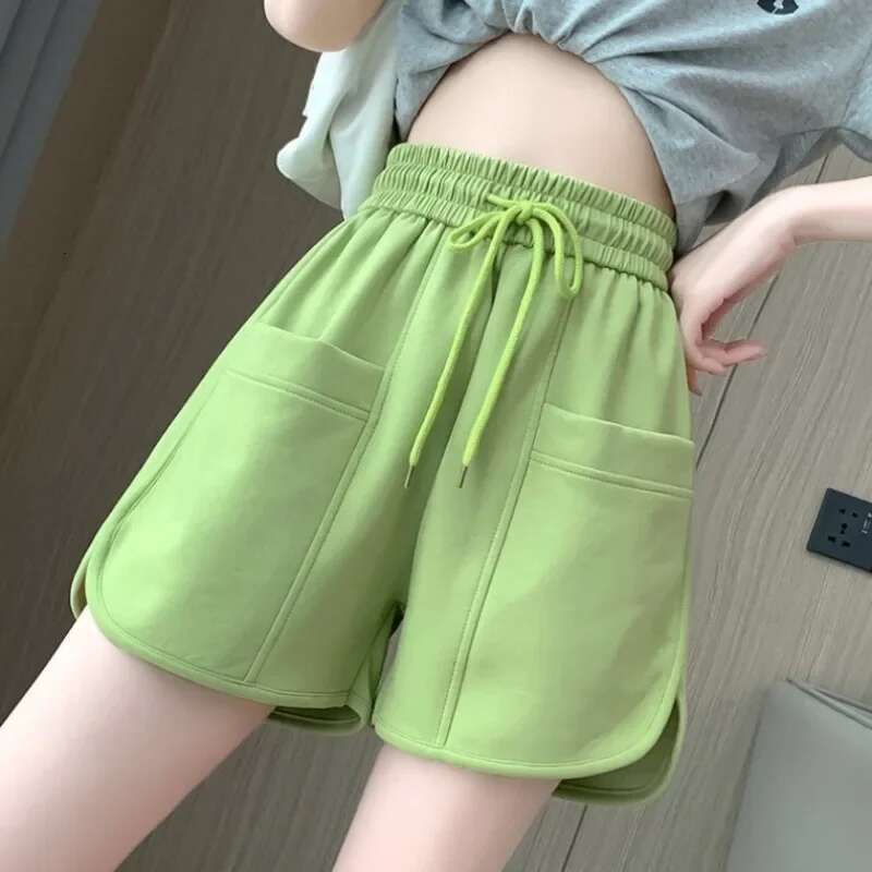 Short Pants Woman Baggy Korean Style With Waist Pocket Loose Shorts For Women Comfy Offer Original Hot Casual Aesthetic Outfits