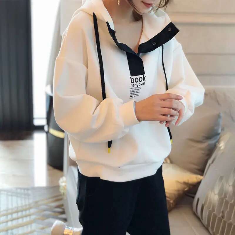 Sport Sweatshirts for Women Baggy Hoodies Loose Tops Pants 2 Piece Set Hooded Harajuku Fashion Autumn and Winter Female Clothes