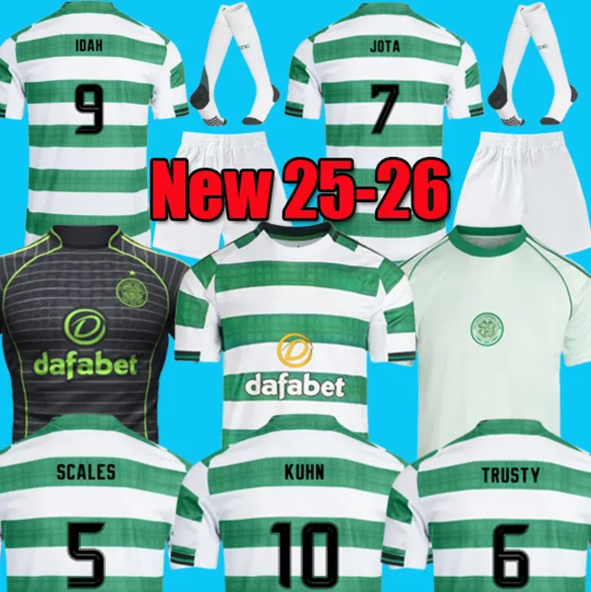 25 26 celticfc jerseys 24 25 soccer jerseys home green away yellow football shirt men kids sets kits Origins fans player version children