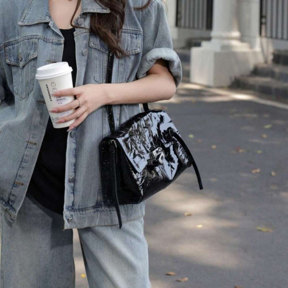 Handbag Textured Stylish Shoulder Bag High-End Cowhide Fashion For Women 2025 Spring/Summer New Trendy