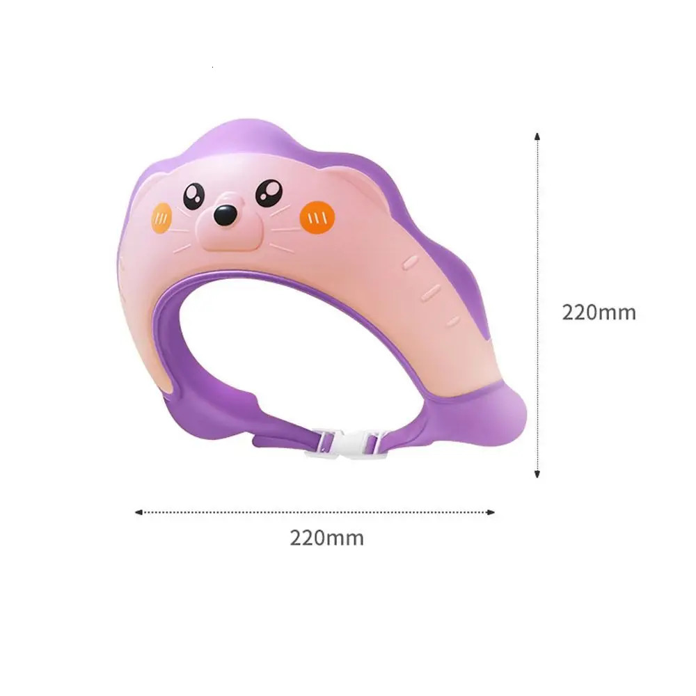Adjustable Baby Shower Cap Eye and Ear Protection Sea Lion Shape Baby Shower Cap Shield Head Protector 250617