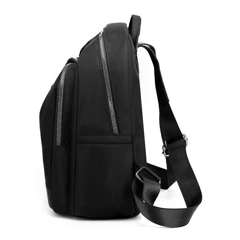 Fashionable backpack large capacity travel bag with practical pockets - handbag zipper closure Z250617