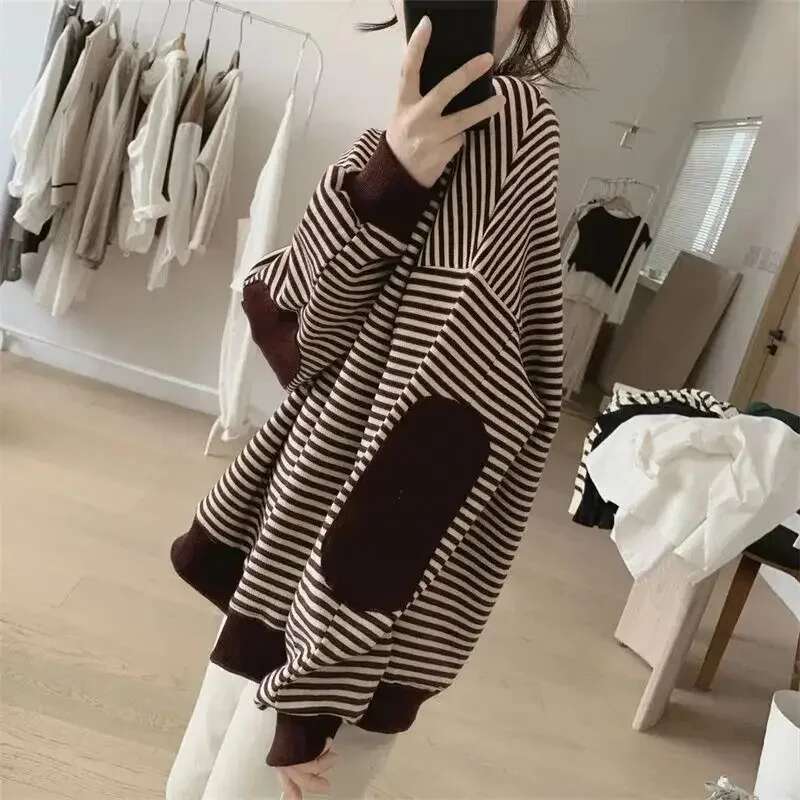Loose Pullover Round Neck Baggy Woman Tops Long Sleeve High Quality Sweatshirt for Women Sweat-shirt Matching Emo New In Novelty