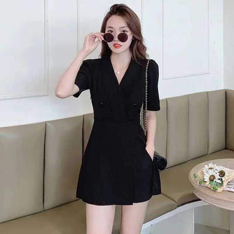 Clothes Blazer Dresses For Women 2025 Formal Occasion Woman Dress Mini Short Promotion Korean Style Harajuku Offer High Quality
