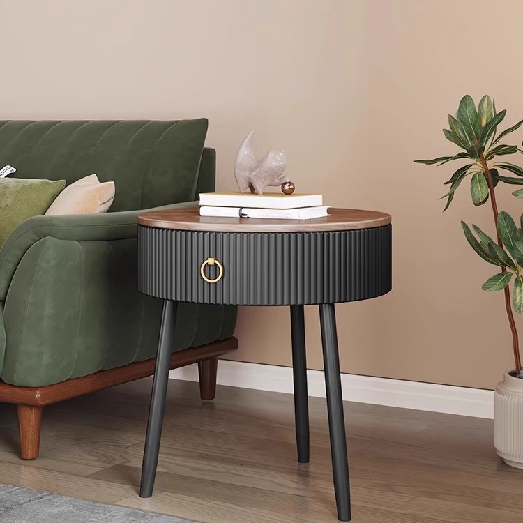 B6184 Home bedside table small apartment modern simple light luxury high-end side table