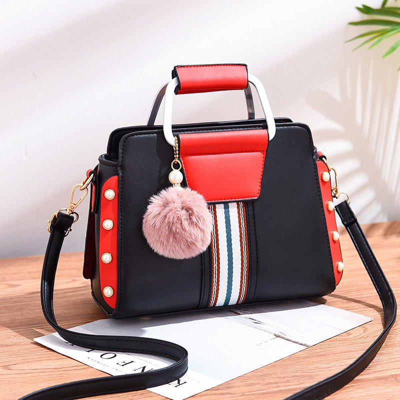Free Shipping 2025 New Designer Bag Fashion High Quality Shopping Bag Color Blocked Multi Functional Trendy Pendant Women's Single Shoulder Handb