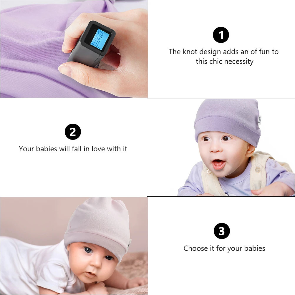 3pcs Baby Cotton Hat born Hats Kids Winter Infant Pure Cotton Caps Boy Girl Turban Baby Shower GiftBreathable Elastic Fits 250617