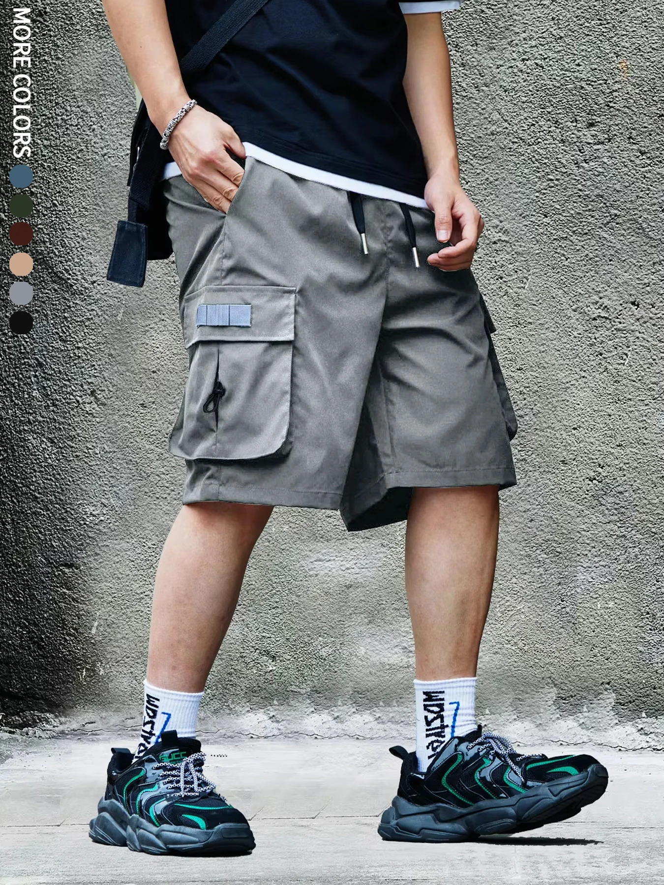 Mens Cargo Shorts Outdoor Travel Casual Sports Large Pockets Durable and Comfortable Fabrics Thin Shorts for Outings 17 250614