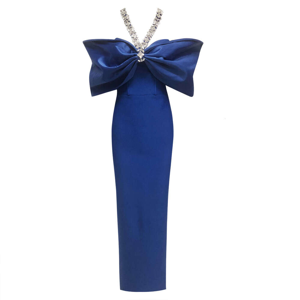 French Style Black Heavy Embellished for Women Summer New Elegant Socialite Bandage Dress