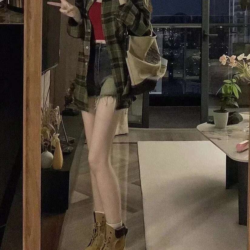 Streetwear Short Jean Pants Woman Wide With Waist Pocket Denim Shorts For Women Korean Style Cheap New In Luxury Flowy Elasticty