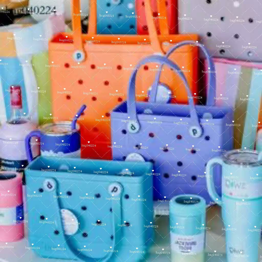 Designer Hollow Out Bogg Beach Bags Shoulder the Tote Womens Mens Basket PVC Plastic Travel Cross Body Gym Summer Satchel Handbags Cosmetic Clutch Hand Bag