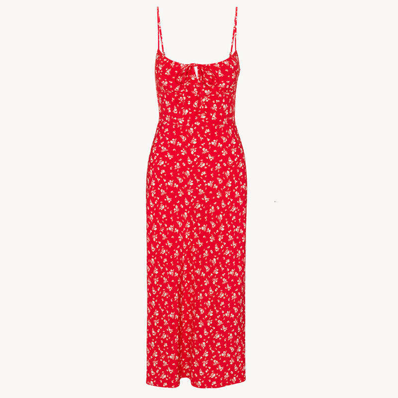 Dresses Designer Dresses Womens Designer Clothing Summer Dresses 323#relisa Silk Printed Strap Dress 2025 Summer New French Style Womens Fashion