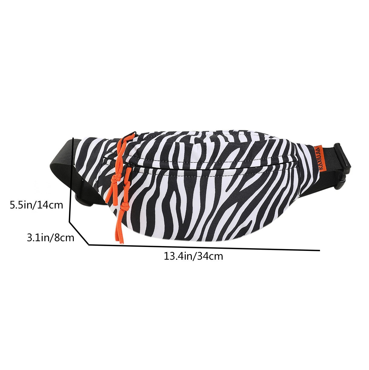 Animal atterns Nylon Crossbody Bag For Women Big Fanny Waist Pack Simple Travel Phone Purse Cloth Waist Bag Banana Hip Belt Bag 250614