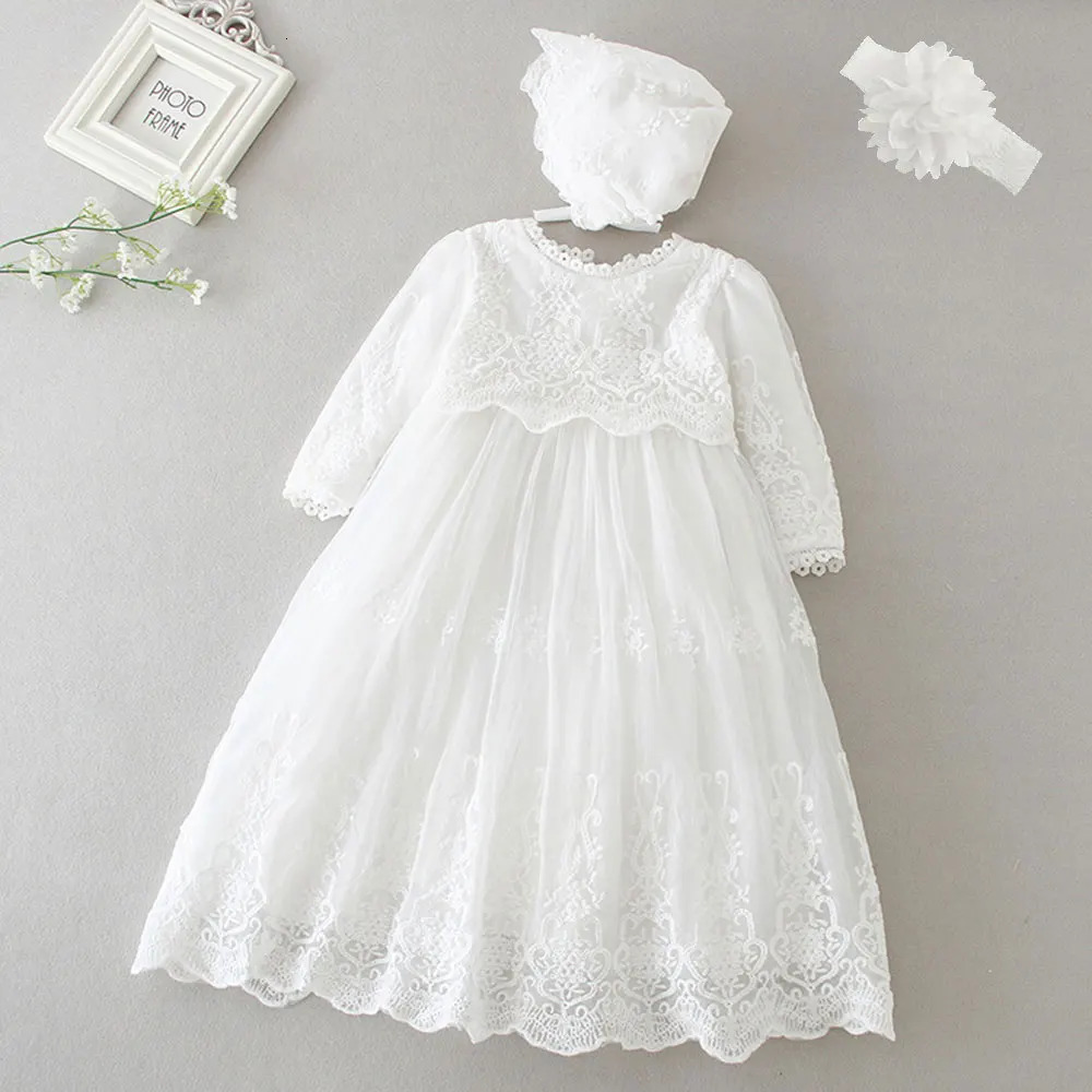 Hetiso Baby Girls Dress Long Sleeve Kids First Birthday Ball Gown Infant Dresses for Baptism Bridesmaid party 3-24 month 250617