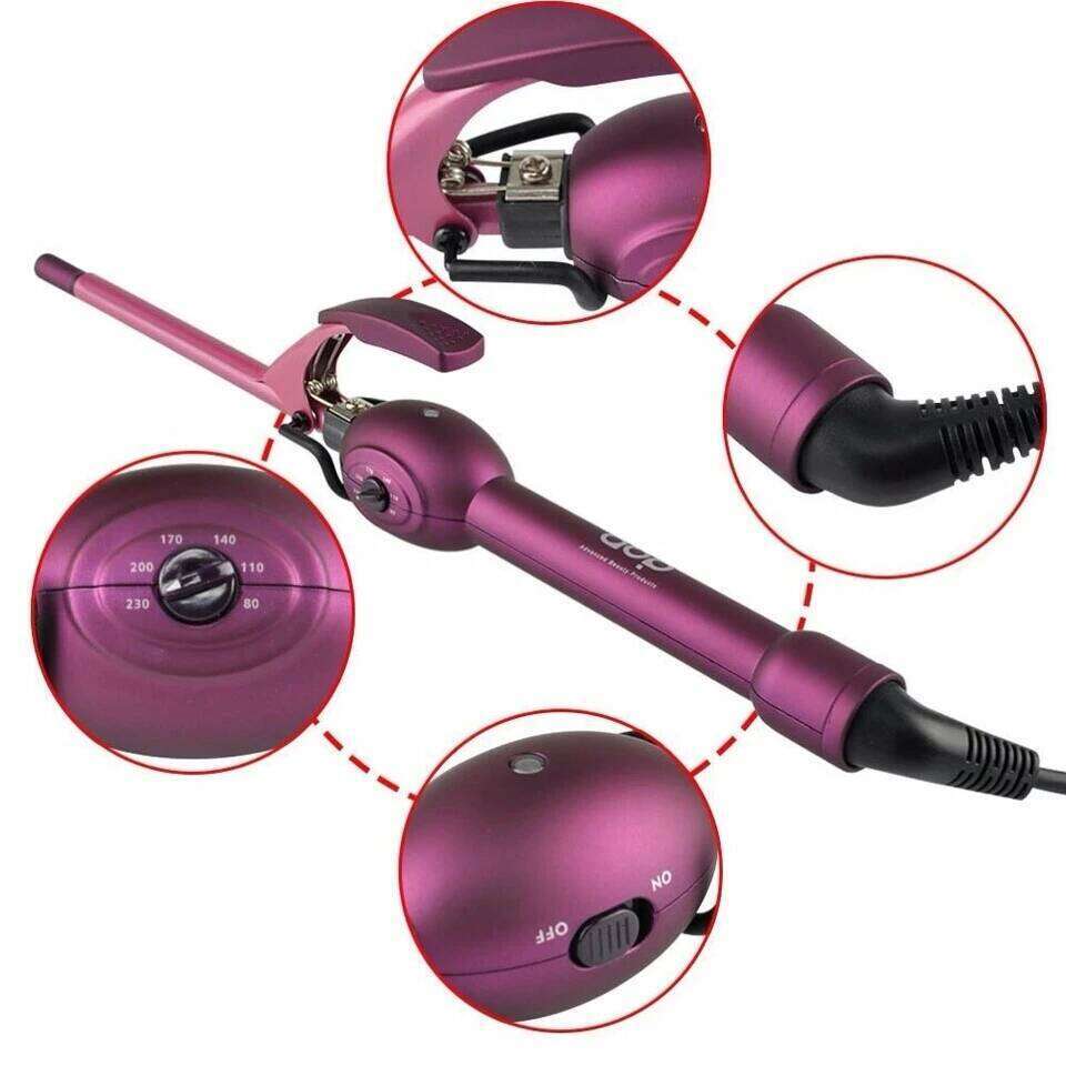 Professional Hair curler men best iron sticks ultrafine 9mm deepwave curling hair stick curlers fluffy finest