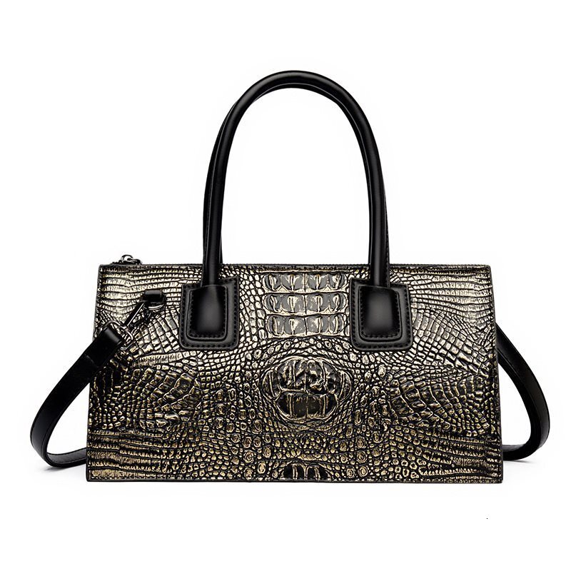 Free Shipping 2025 New Designer Bag Fashionable And High-quality Shopping Bag Large Capacity Retro Embossed Crocodile Pattern Single Shoulder Handbag