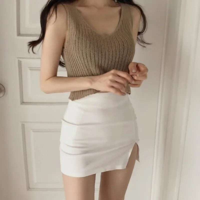 Midi Womens Skirt Coquette Sexy Female Skirts Summer Offer 2025 New In Casual Korean Fashion Harajuku A Line Clothing Sales V