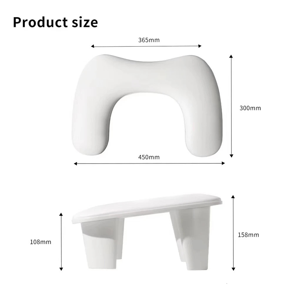 Nail Hand Rests for Two Hands Soft PU Leather 15 Degree Tilted Hand Pillow Nail Art Salon Tool 250612